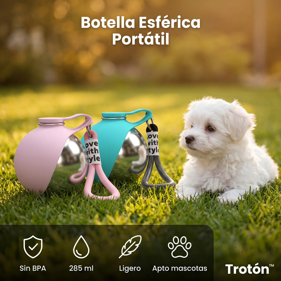 Trotón™ Botella Esférica para Perros